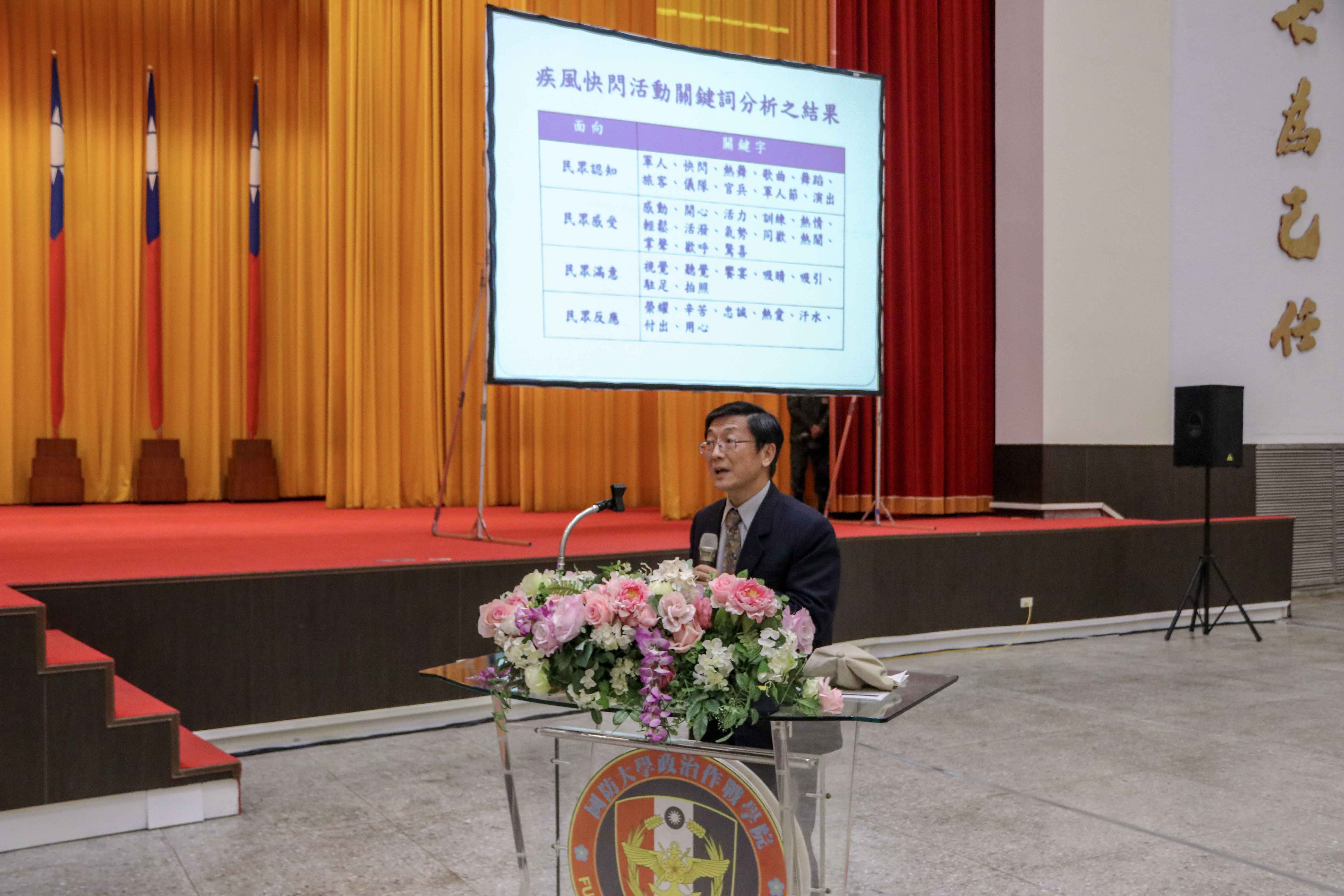 108.03.11 Professor Tang gave a speech on his professional.