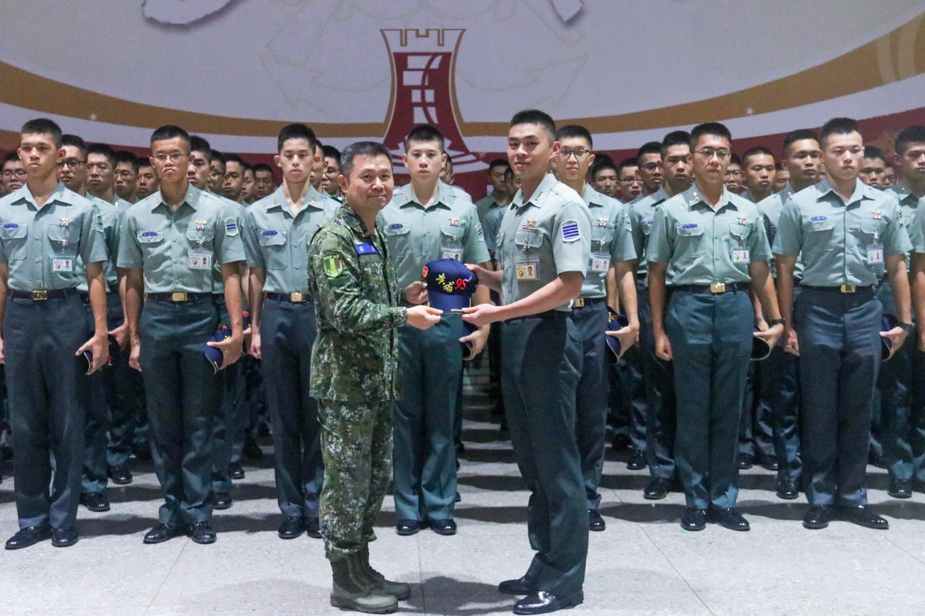 The commander and cadets.