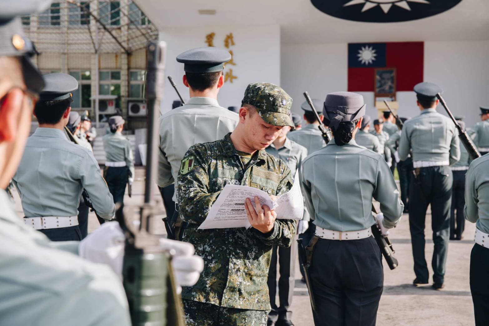 Officers gives the scores