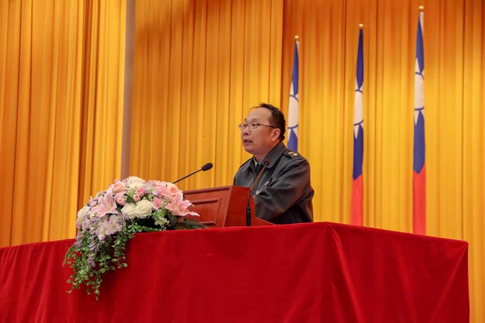 Colonel Chen gave a speech.